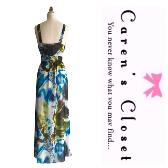 Wayne Cooper Silk Tie Dye Maxi Dress - Picture 3 of 5